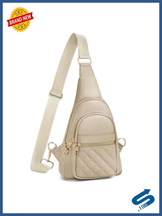 Handbags - Faux Leather Crossbody Sling Bag Anti-Theft RFID Travel Chest Bag
